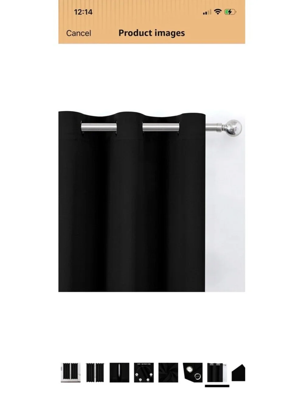 Blackout Curtains 52 x 72 inches Long Black Curtains Set of 2 Panels Thermal